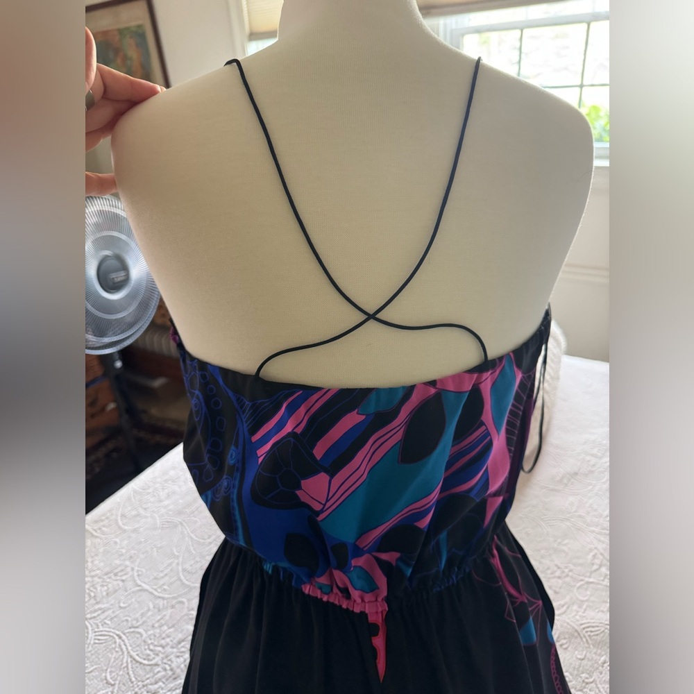 Tibi Abstract Print Silk Jumpsuit (Women's M) - Picture 2 of 11